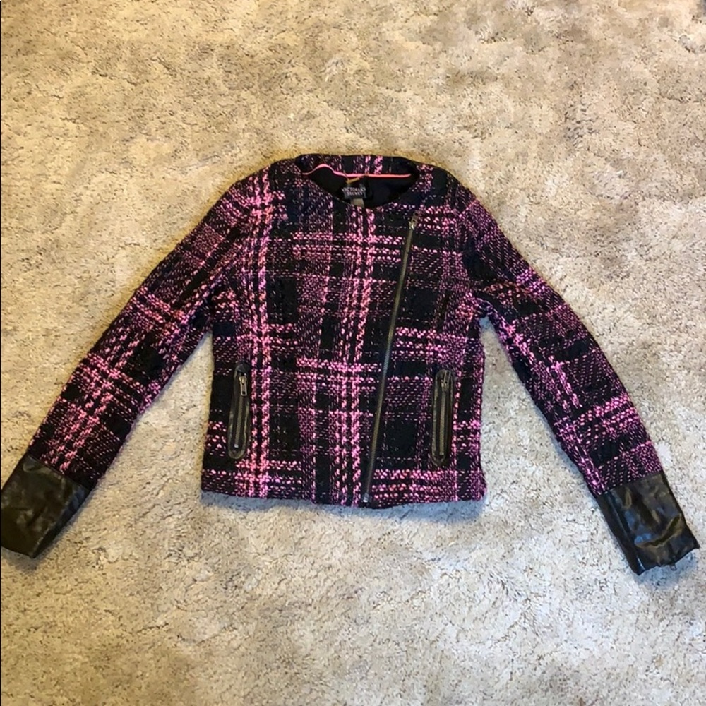 Victoria’s Secret Tweed Moto Jacket Size 6